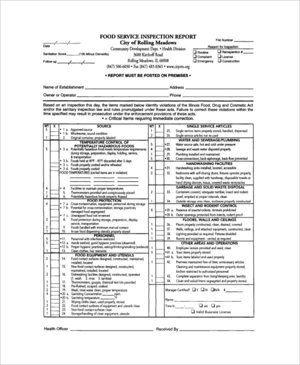Inspection Report 50+ Examples, Word, Pages, Google Docs, How To