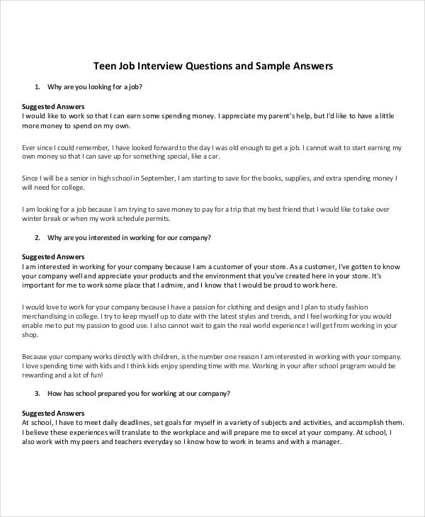 FREE 22+ Interview Questionnaire Examples in PDF Examples