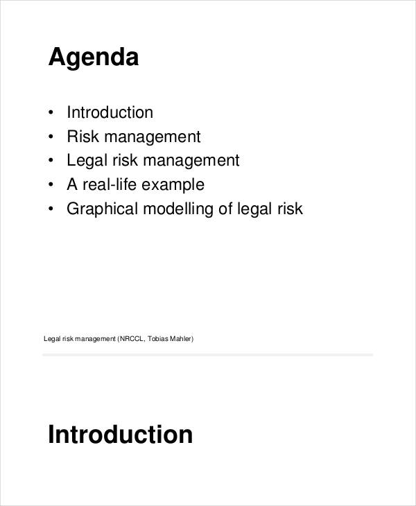 Risk Management 24+ Examples, Format, Pdf