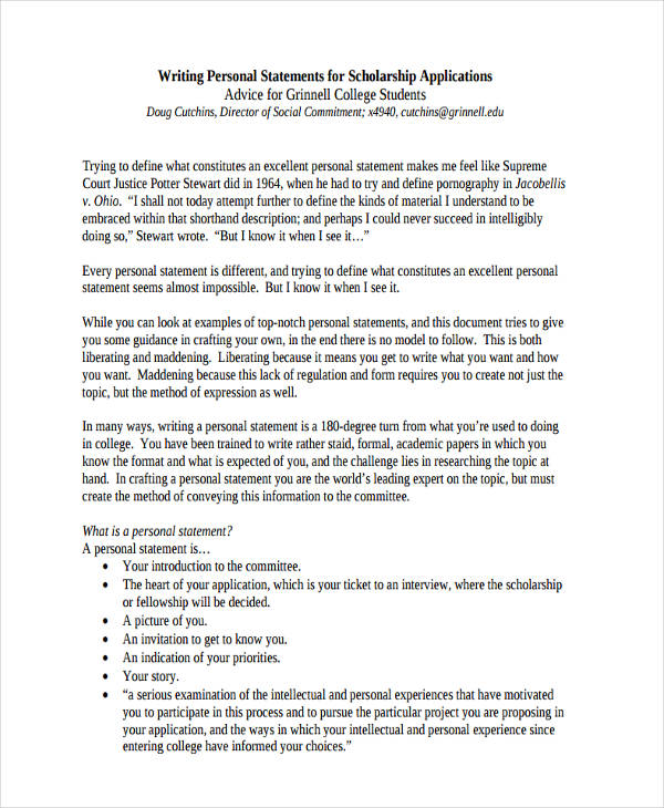 FREE 54+ Statement Examples in PDF Examples