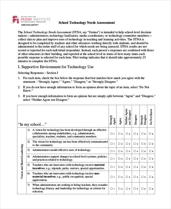 Needs Assessment 38+ Examples, Format, PDF