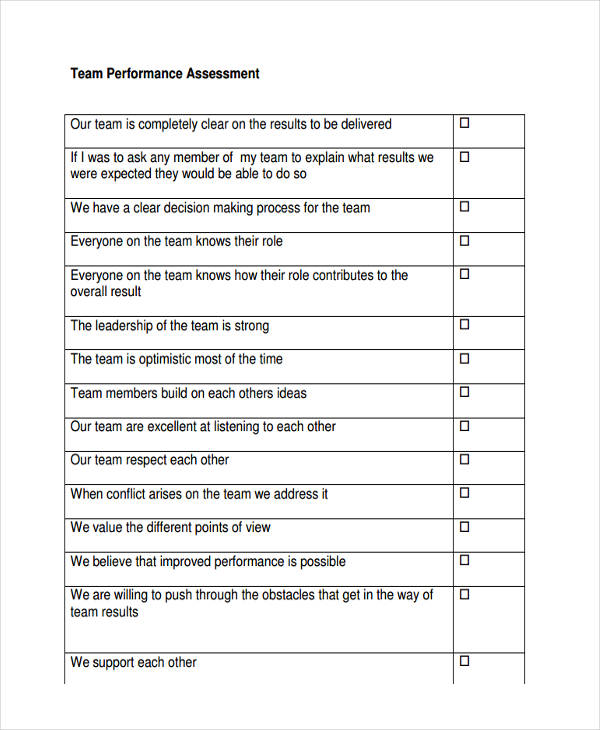 Performance Assessment 19+ Examples, Format, Sample Examples