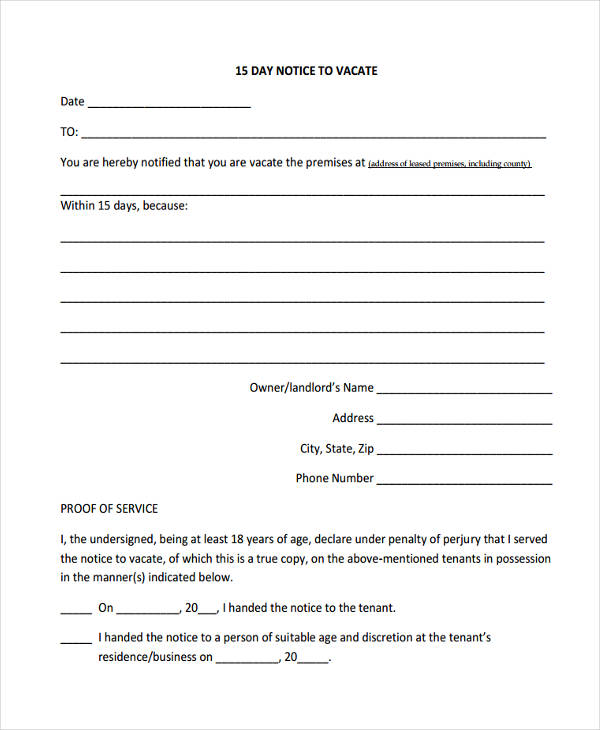 FREE 46+ Notice Examples in PDF Examples