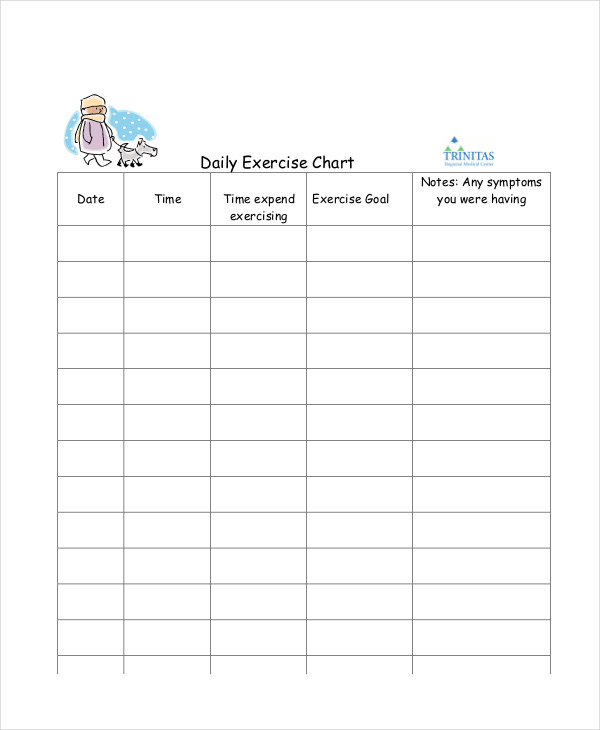 daily exercise sample