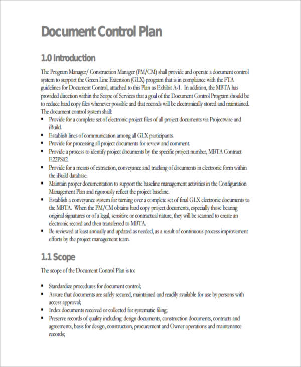 FREE 10+ Control Plan Examples & Samples in PDF Word Pages Examples