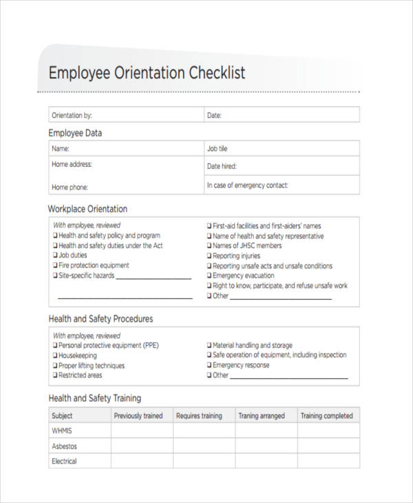 FREE 37+ Checklist Examples in PDF Examples