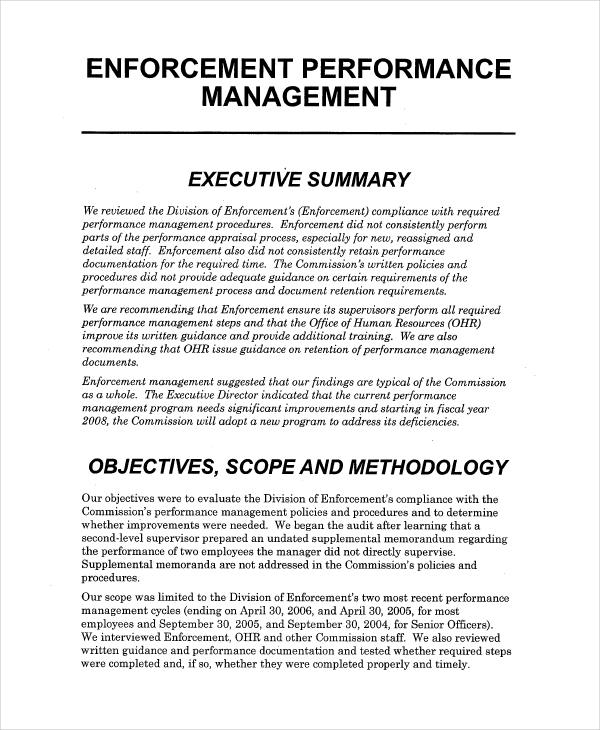 FREE Performance Management Examples 7+ Samples in PDF Examples