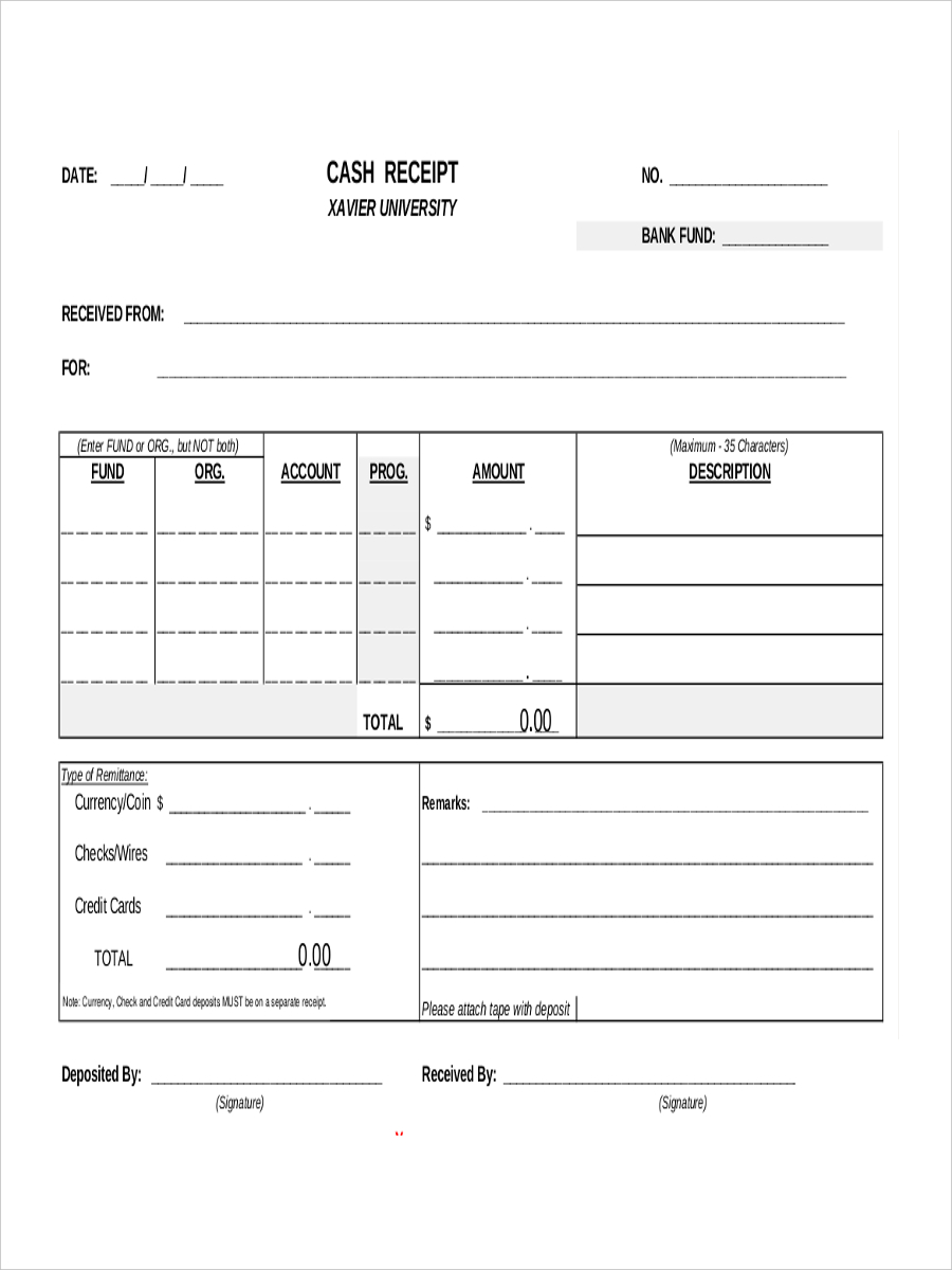 Cash Receipt 8+ Examples, Format, Tips, Pdf