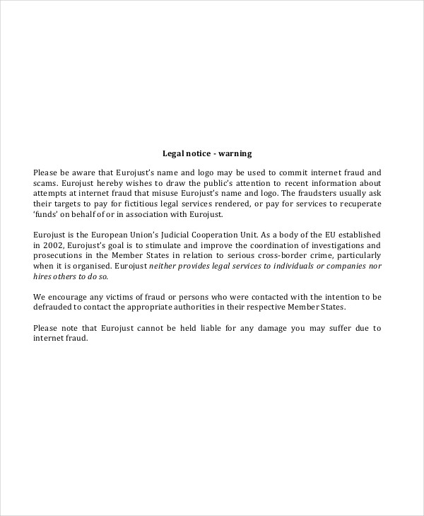FREE 10+ Warning Notice Examples & Samples in PDF Google Docs Word
