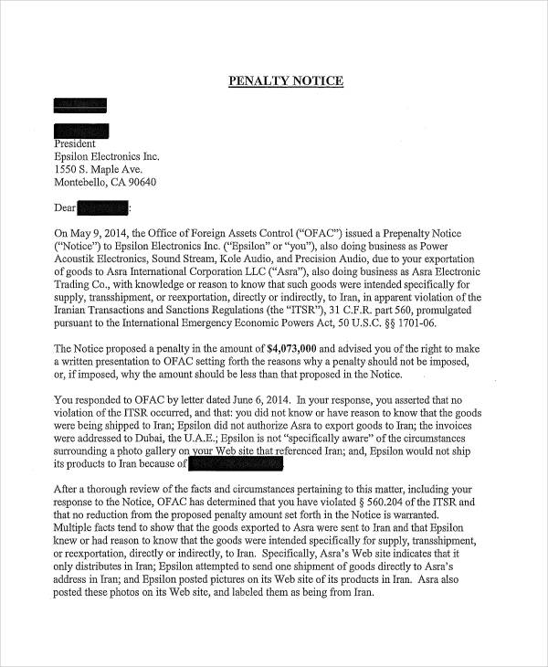 Reminder Notice 7+ Examples, Format, Pdf, Tips