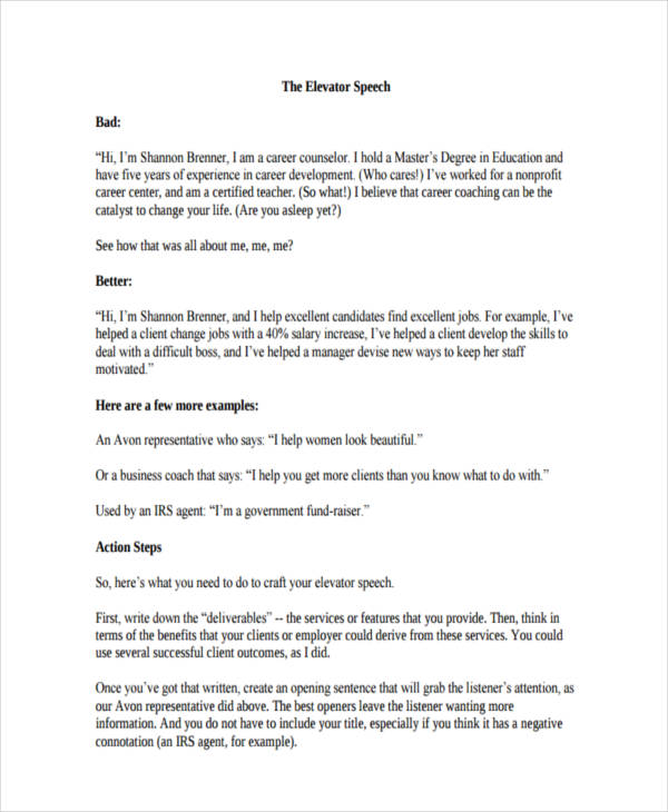 FREE 23+ Speech Examples in PDF Examples