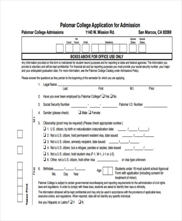15+ College Application Examples to Download
