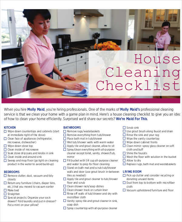 26+ Printable Checklist Examples