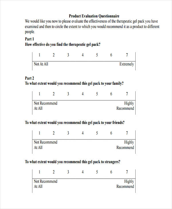 Questionnaire 58+ Examples, Format, Pdf