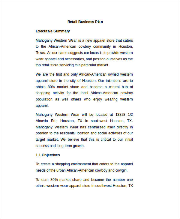 FREE 46+ Simple Business Plan Examples in PDF MS Word Pages