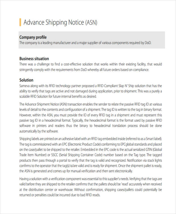 Short Notice 8+ Examples, Format, How to Write, Pdf