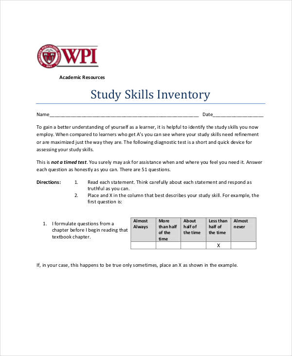 Skills Inventory 8+ Examples, Format, How to Write, Pdf