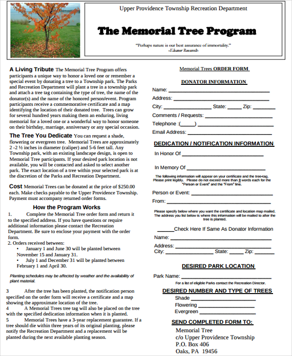 Memorial Program 9+ Examples, Format, Illustrator, Design, Word