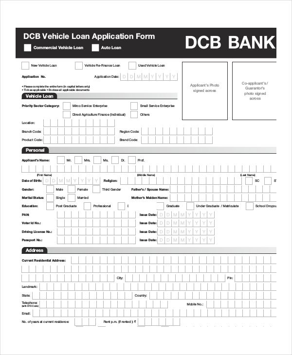 Loan Application 11+ Examples, Format, How to Fill, Pdf