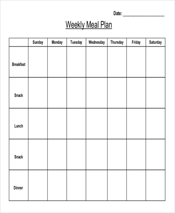 Weekly Plan 8+ Examples, Format, Pdf