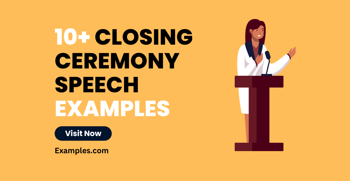 Closing Ceremony Speech 13+ Examples, Format, PDF, Tips