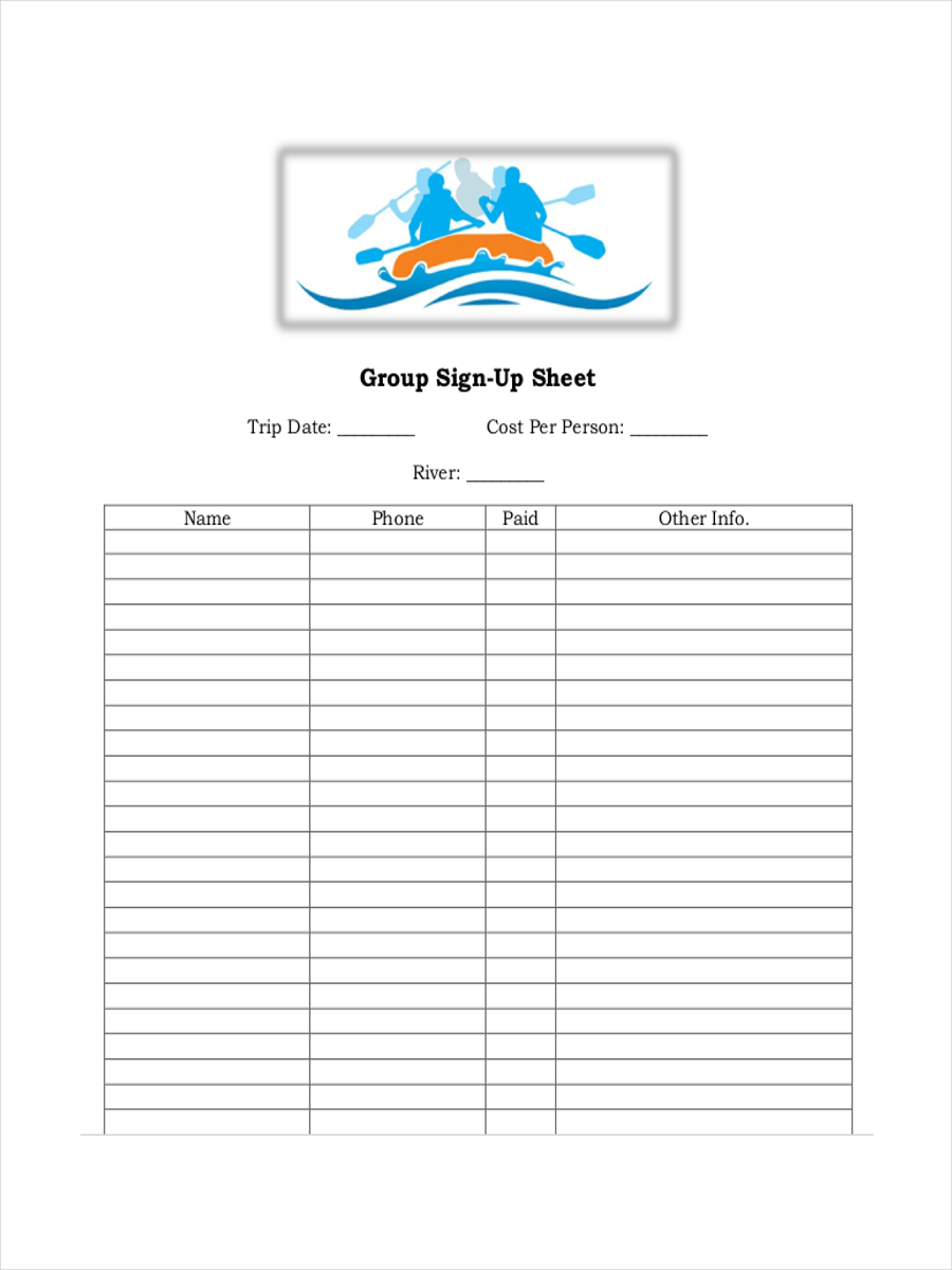 SignUp Sheet Examples 20+ Samples in PDF Examples