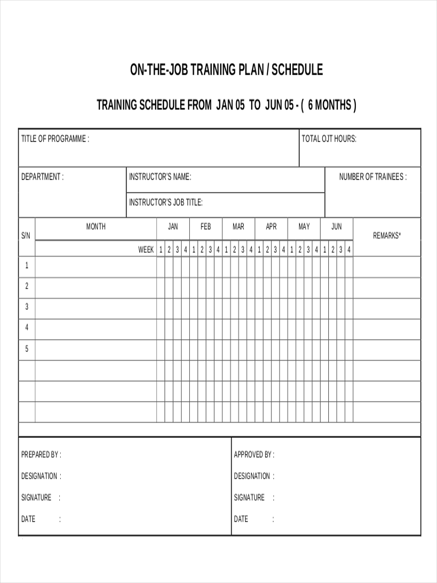 Sample Schedule 27+ Examples, Format, Pdf Examples