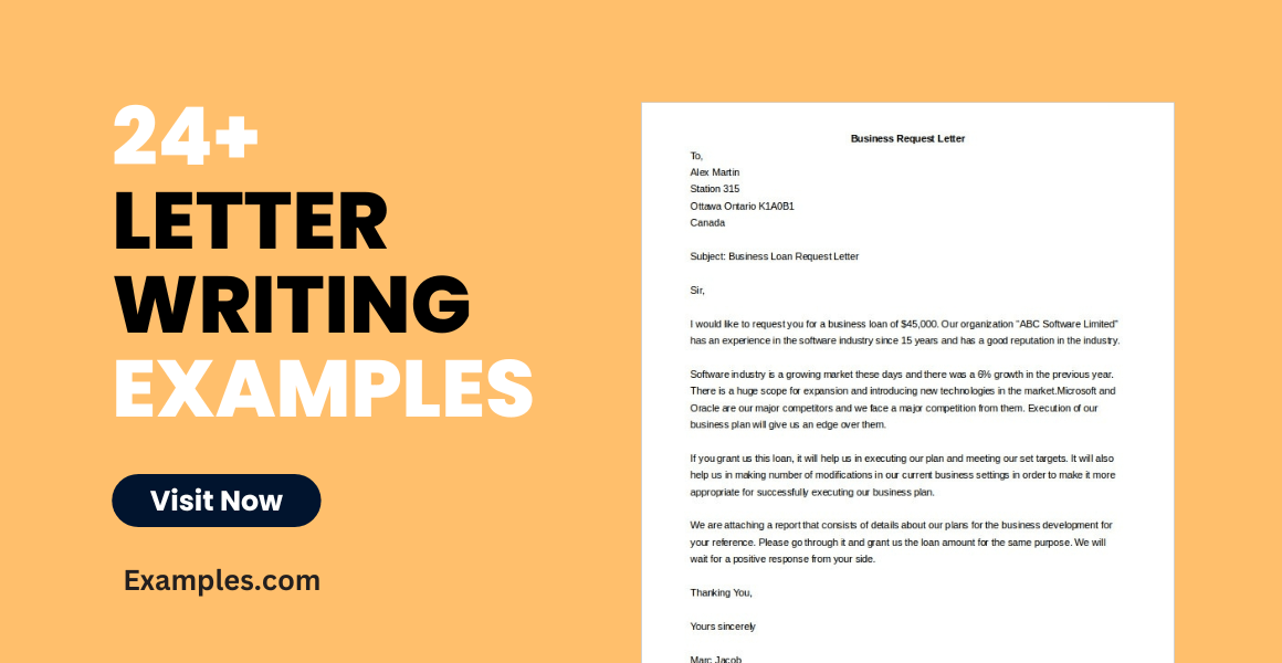 Letter Writing Examples 24+ in PDF Examples