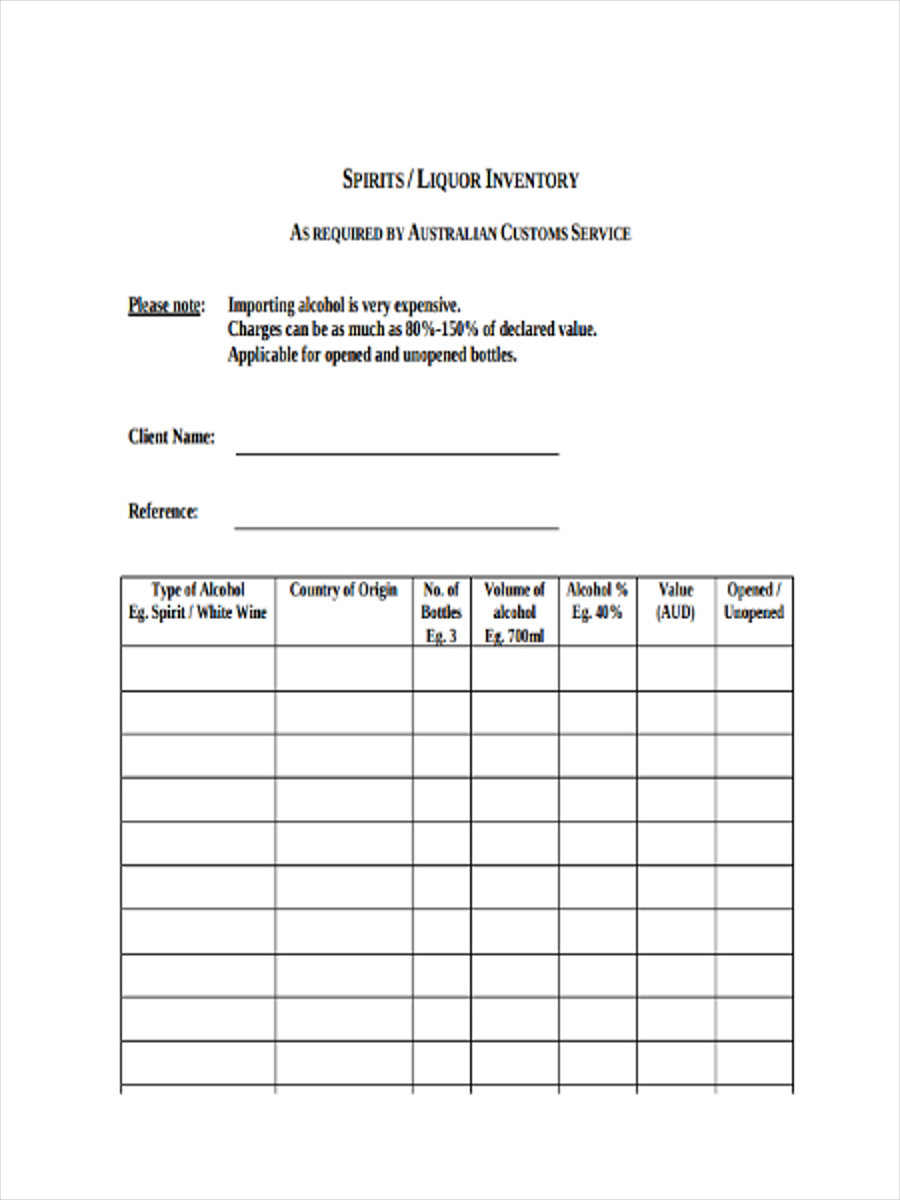 34+ Inventory Examples in MS Word MS Excel Pages
