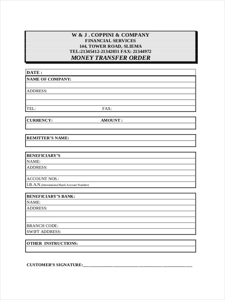 FREE 5+ Money Order Examples & Samples in PDF Examples