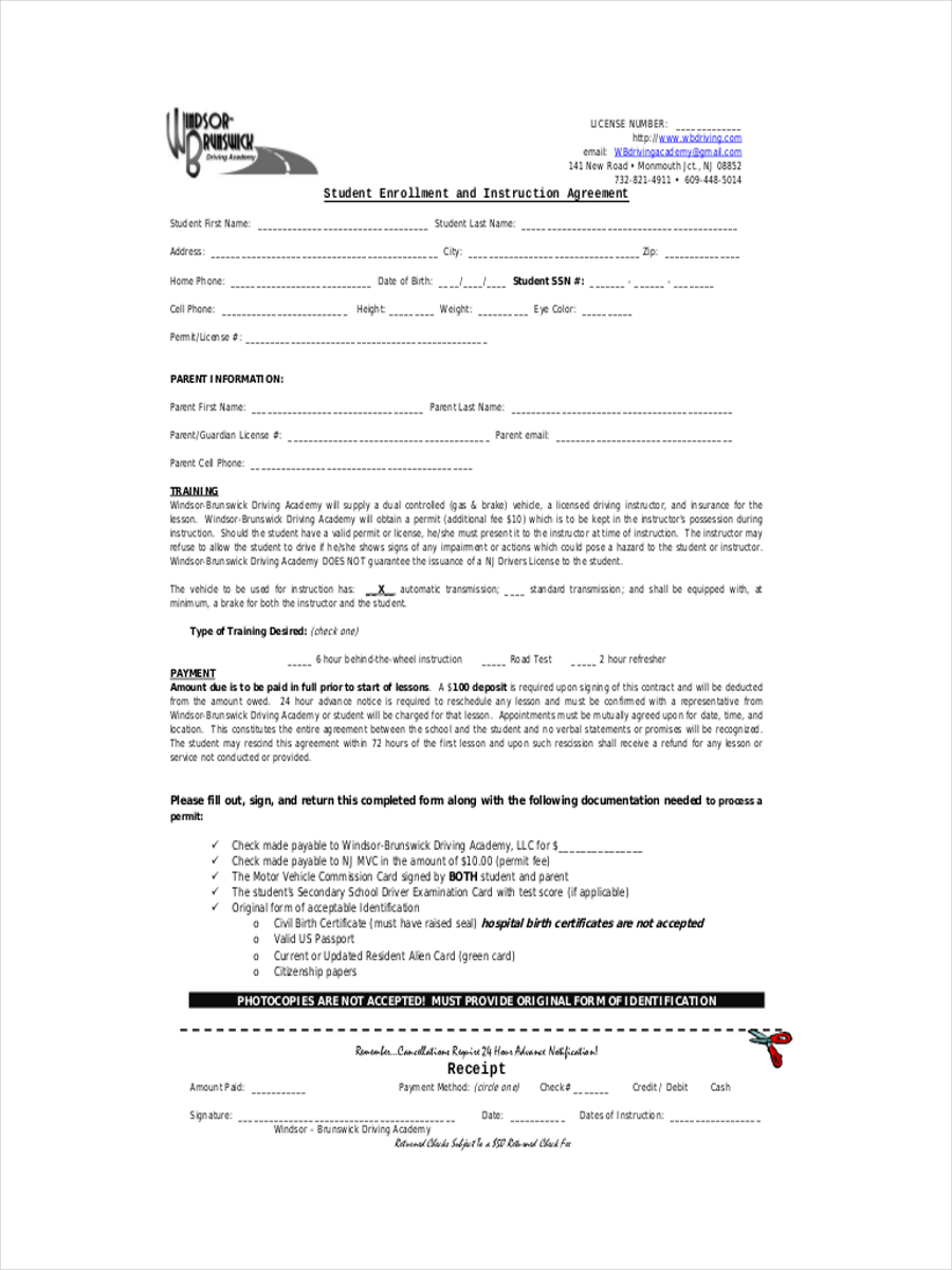 School Receipt 19+ Examples, Format, Word, Pdf