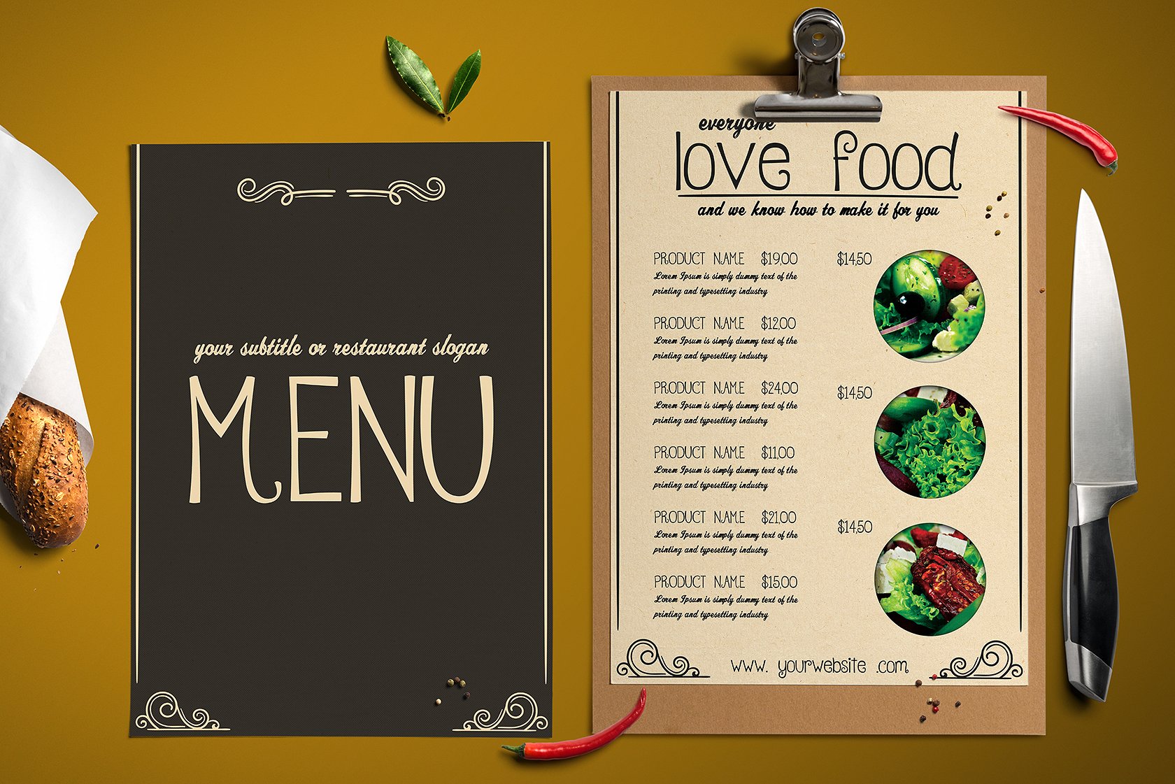 FREE 6+ Salad Menu Samples in PSD AI EPS Vector Examples