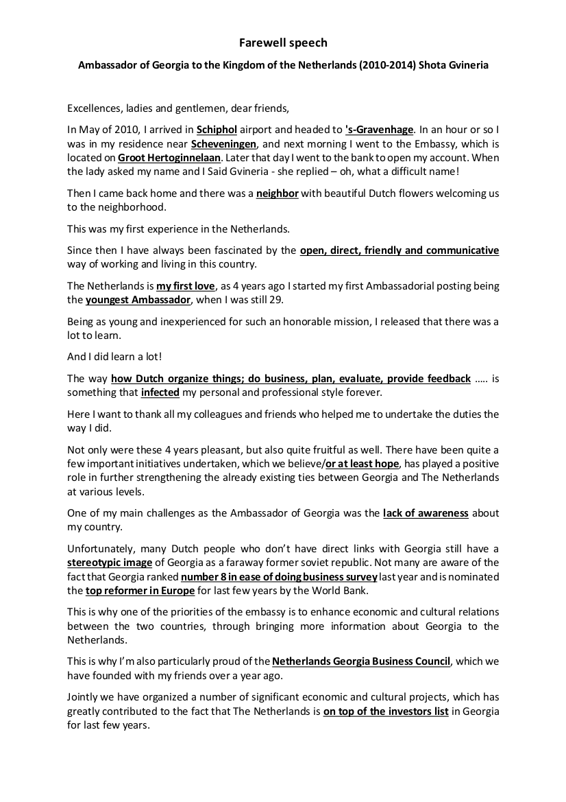 11+ Farewell Speech Examples Free PDF Download Format