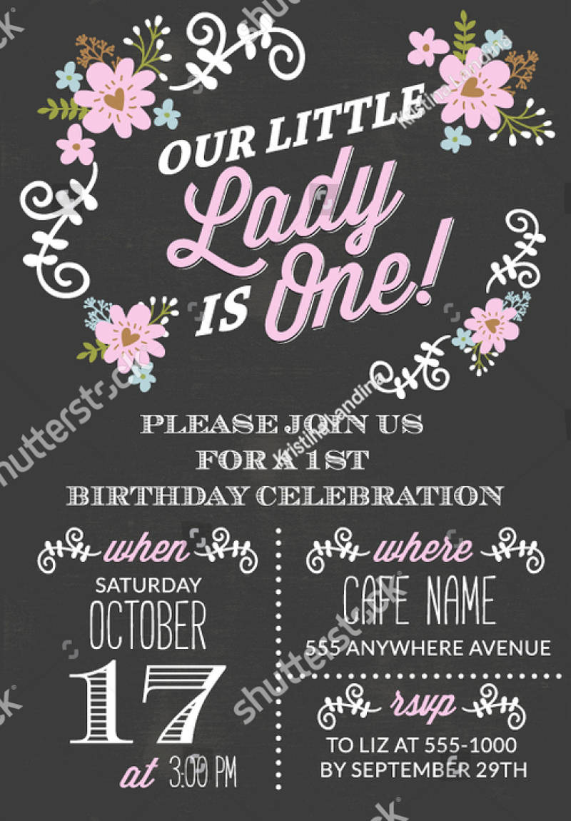Chalkboard Birthday Invitation 16+ Examples, Tips