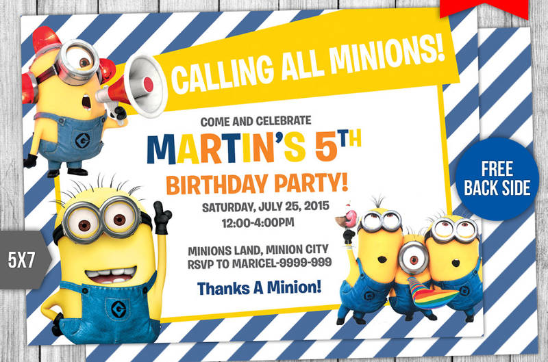 Minions Birthday Invitation Examples, Format, Pdf Examples