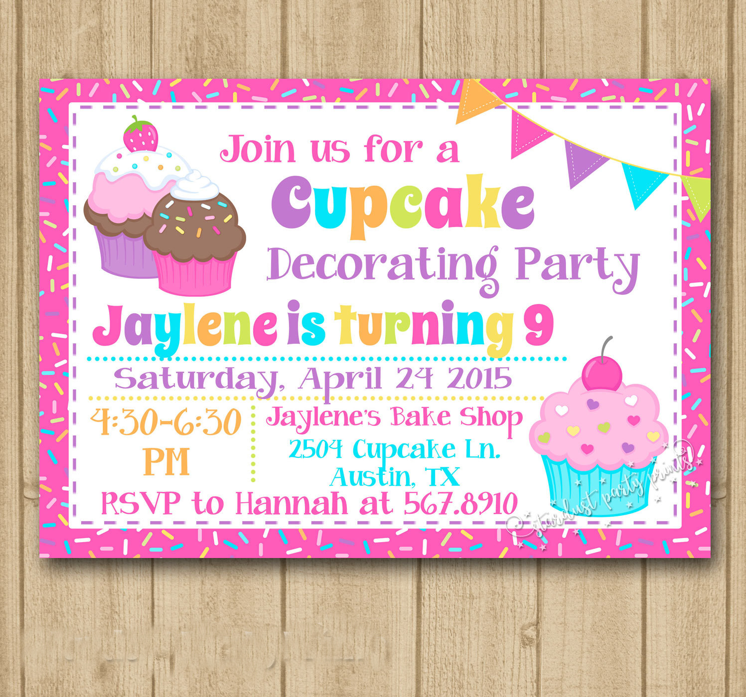 Cupcake Party Invitation 15+ Examples, How to Make
