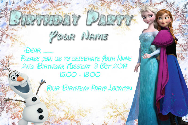 FREE 16+ Frozen Birthday Invitation Designs & Examples in Word PSD