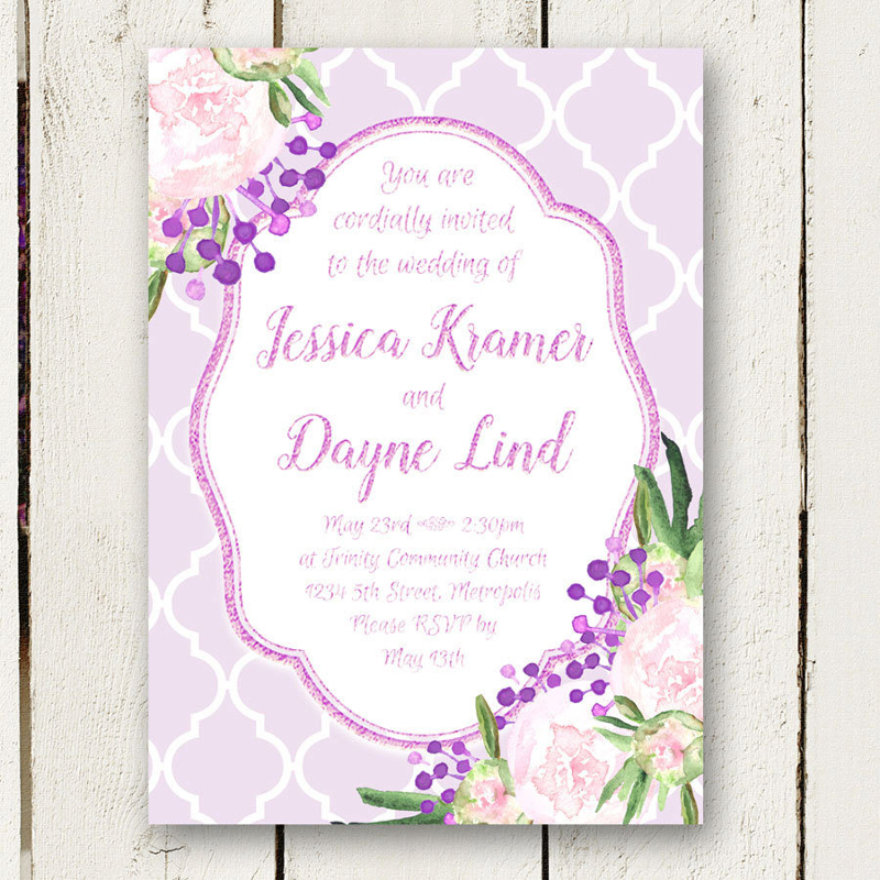 Purple Wedding Invitation 10+ Examples, Format, Pdf Examples