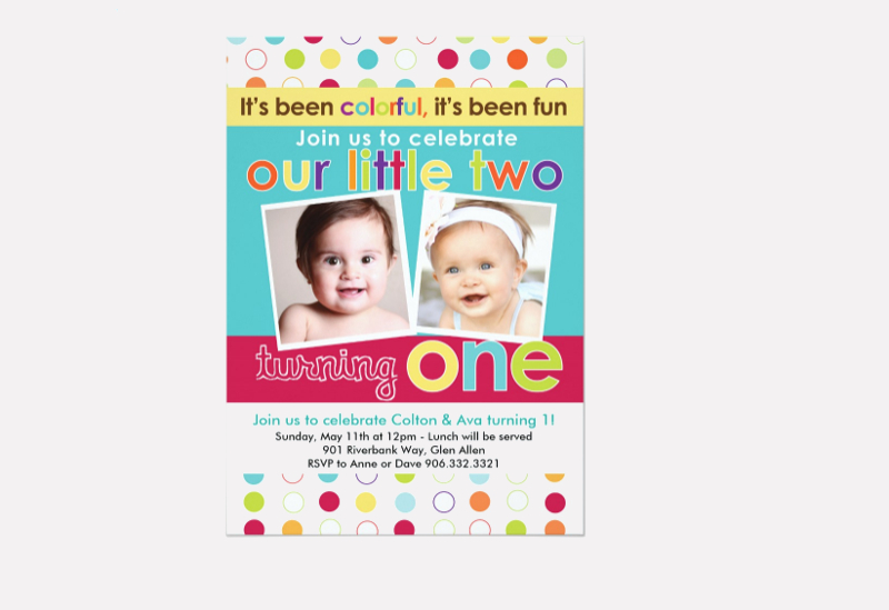 Twin Birthday Invitation 13+ Examples, Word, Pages, How To