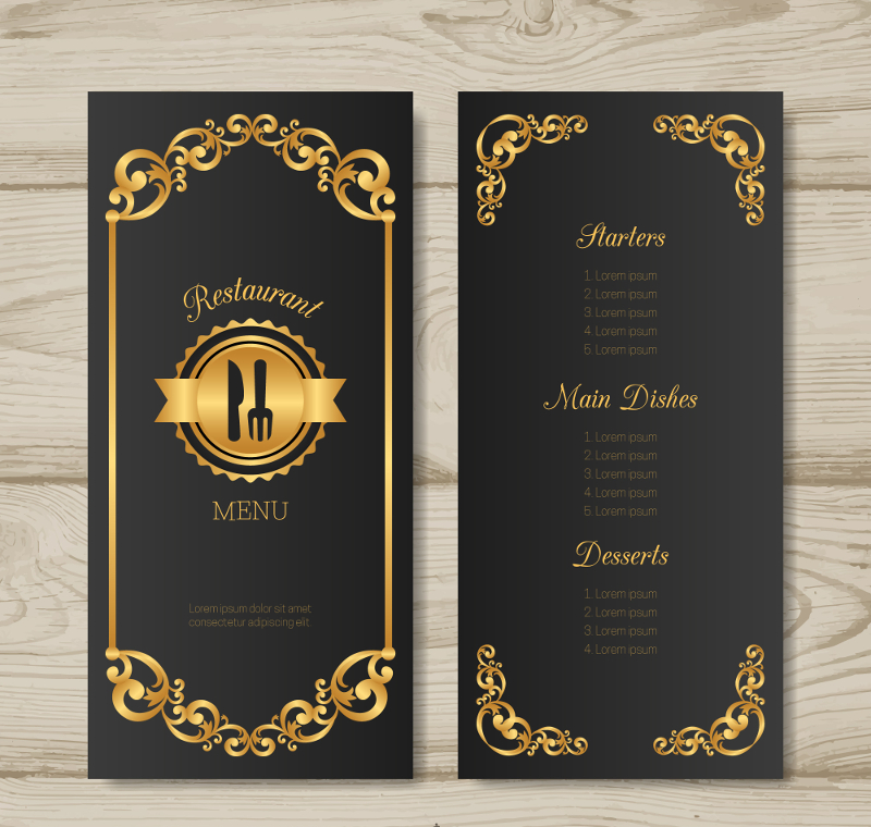 Art Deco Menu 16+ Examples