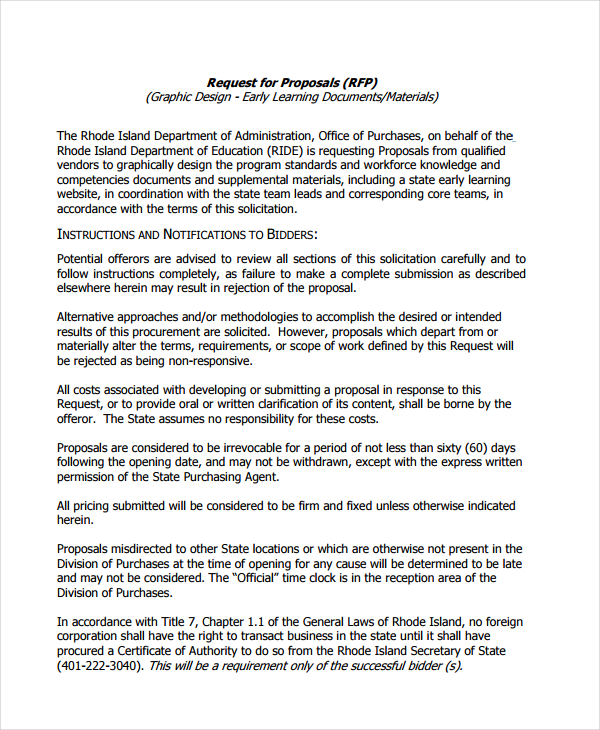 FREE 10+ Graphic Design Proposal Examples in PDF Word Pages Examples