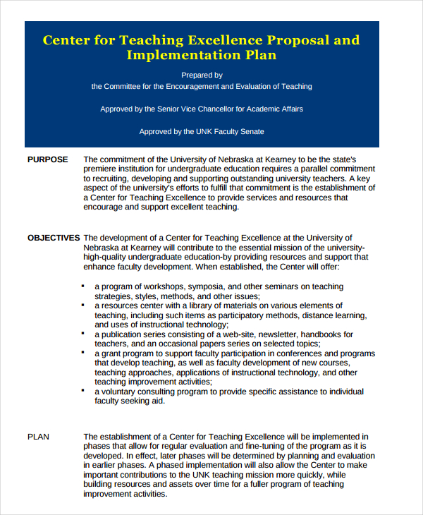 Implementation Proposal 10+ Examples, Format, Tips, Pdf