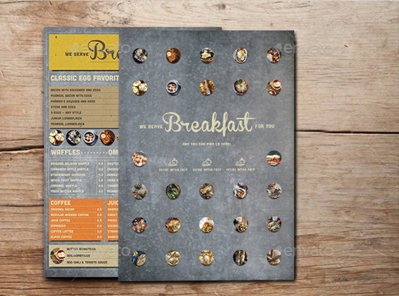 Breakfast Menu Designs 10+ Examples, Tips