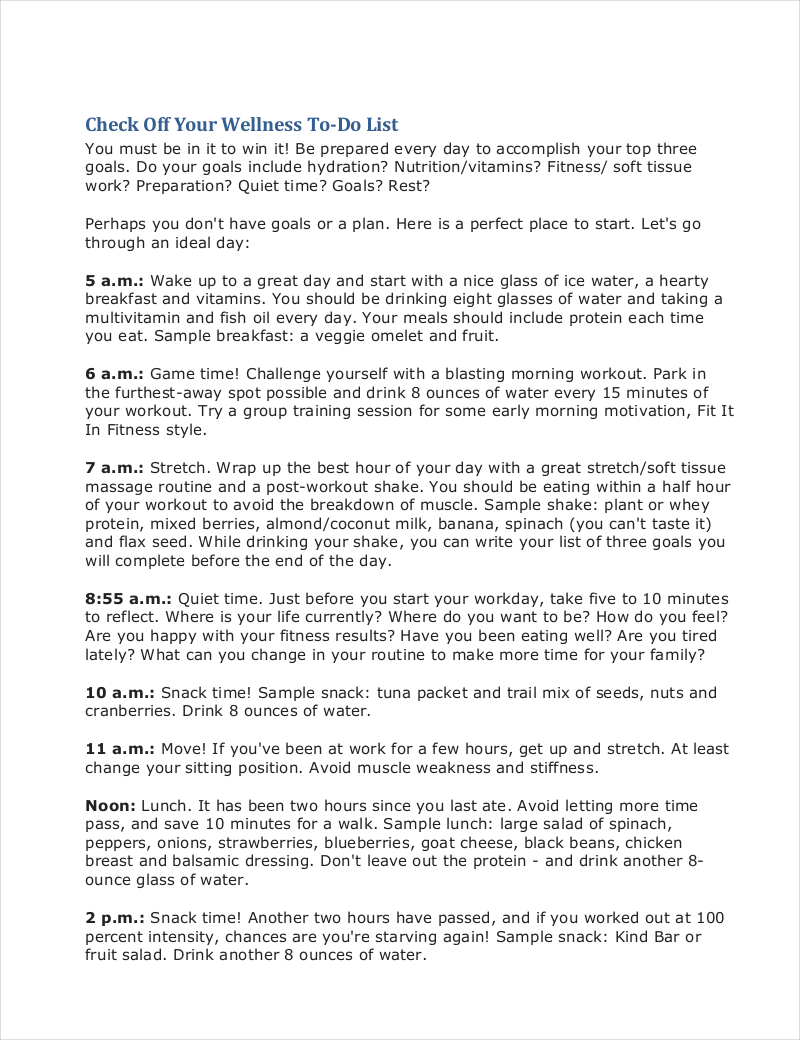 To Do Checklist 12+ Examples, Format, Steps, Pdf