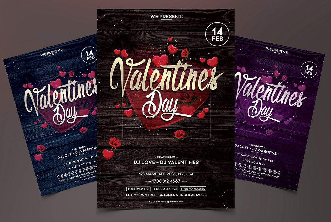 Valentine's Day Flyer 22+ Examples, Illustrator, Design, Word, Pages, Publisher