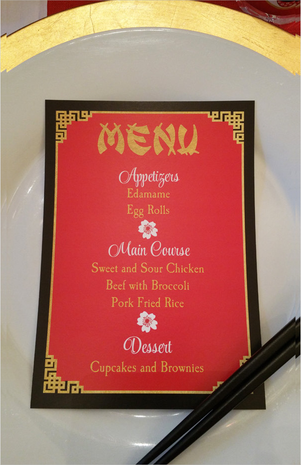 Chinese Food Menu 20+ Examples, Illustrator, Word, Pages,
