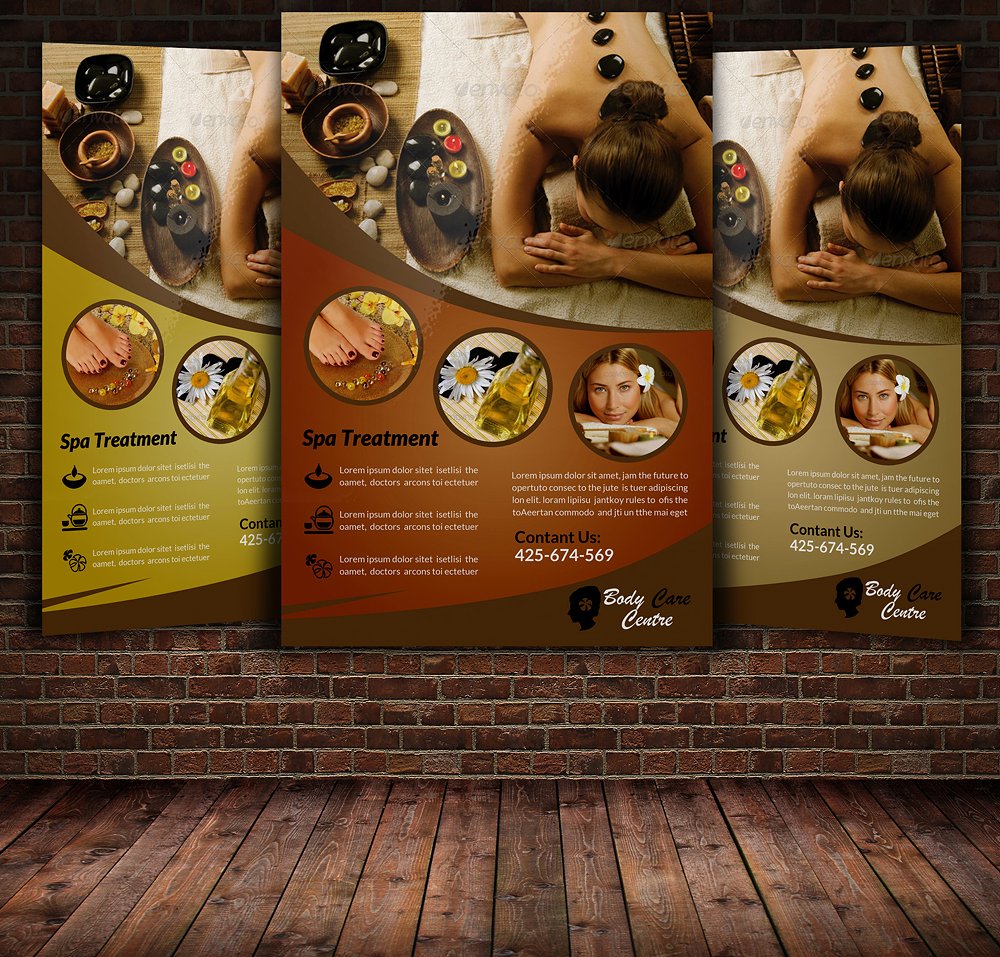 Spa Flyer 17+ Examples, Illustrator, Design, Word, Pages,