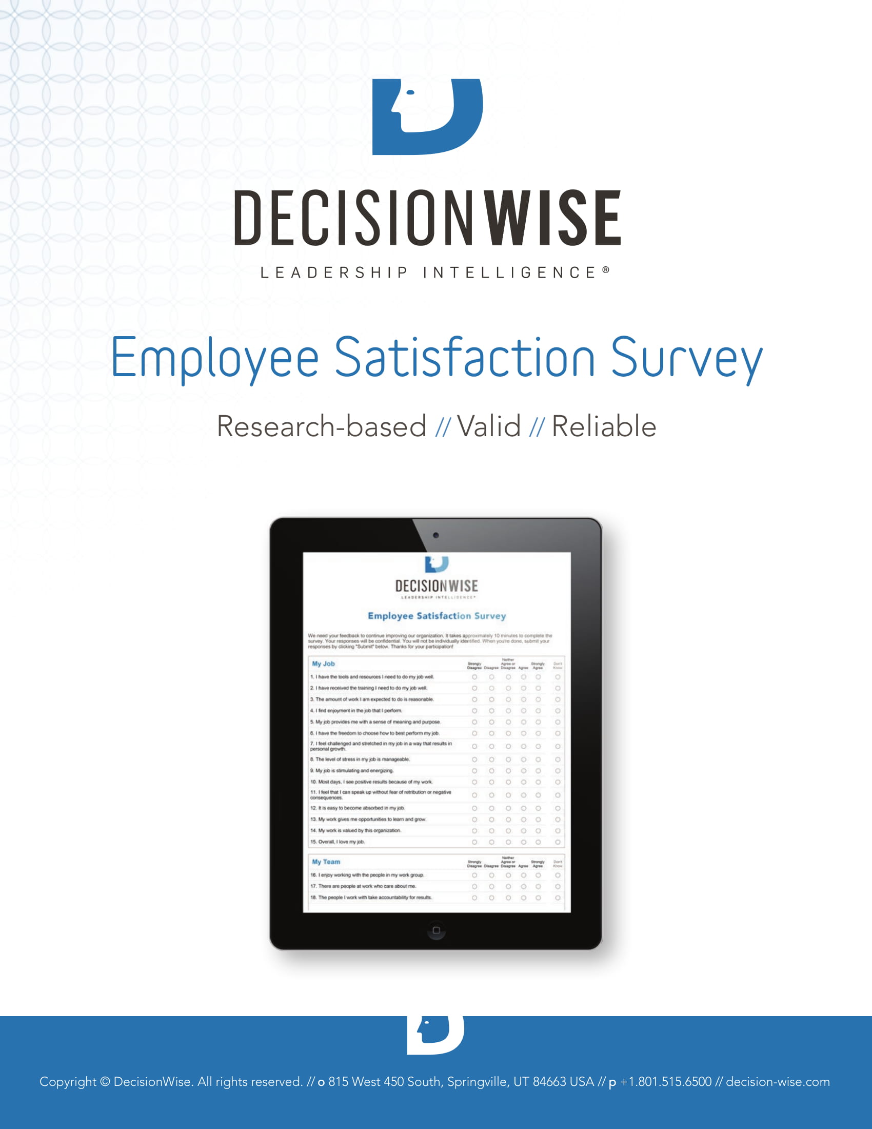 Employee Satisfaction Survey Form 14+ Examples, Format, Pdf, Tips