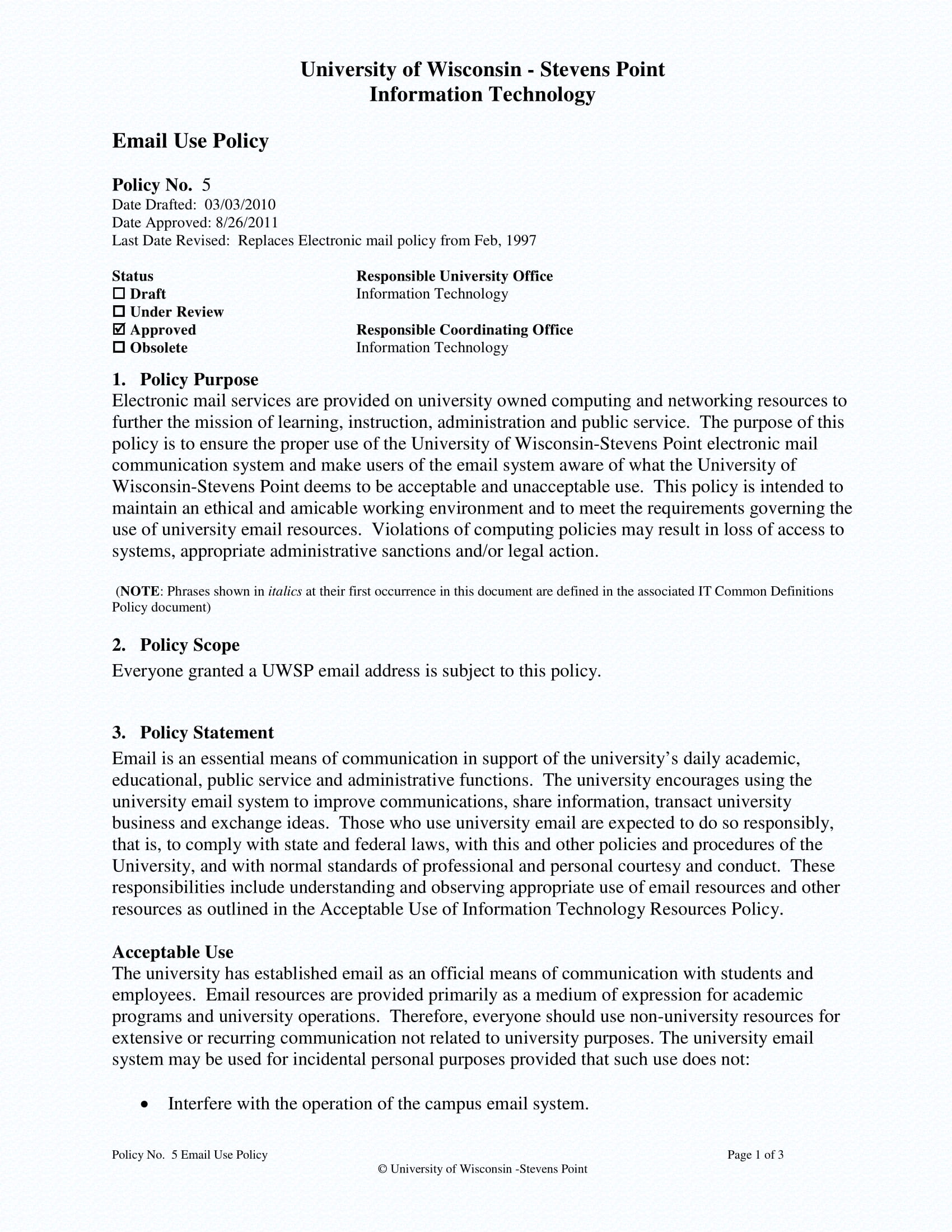 15+ Employee Email Policy Examples PDF, Google Doc, Apple Pages