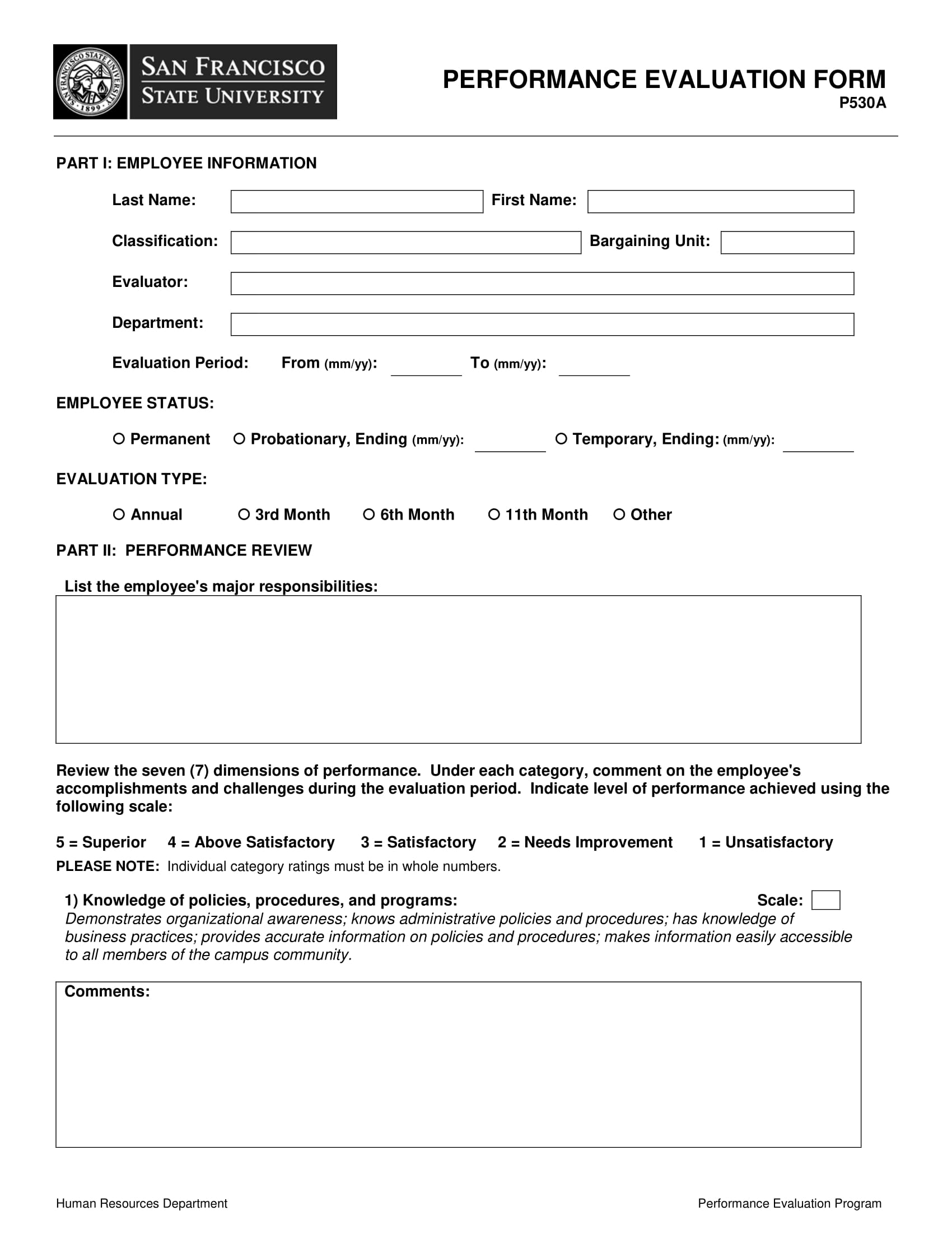 Employee Evaluation Form 9+ Examples, Format, How to Effectively, PDF